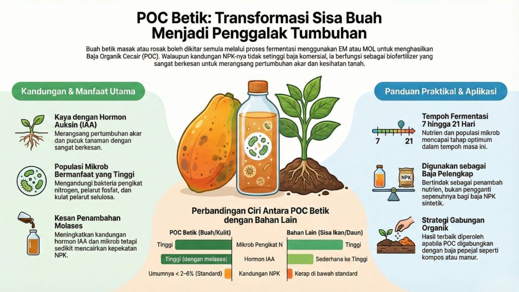 POC Betik: Ubah Sisa Dapur Jadi ‘Booster’ Tanaman Gred Tinggi