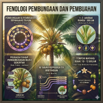 Fenologi Pembungaan dan Pembuahan Pokok Kelapa image