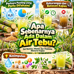 Apa Sebenarnya Ada Dalam Air Tebu? Zat Nutrien, Vitamin dan Fitokimia Menurut Kajian image
